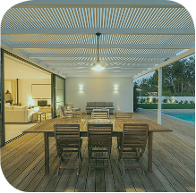 Elegant outdoor dining area in Perth, ideal for discussing Family Law, Estate Planning, and Commercial Law with Clairs Keeley Lawyers.