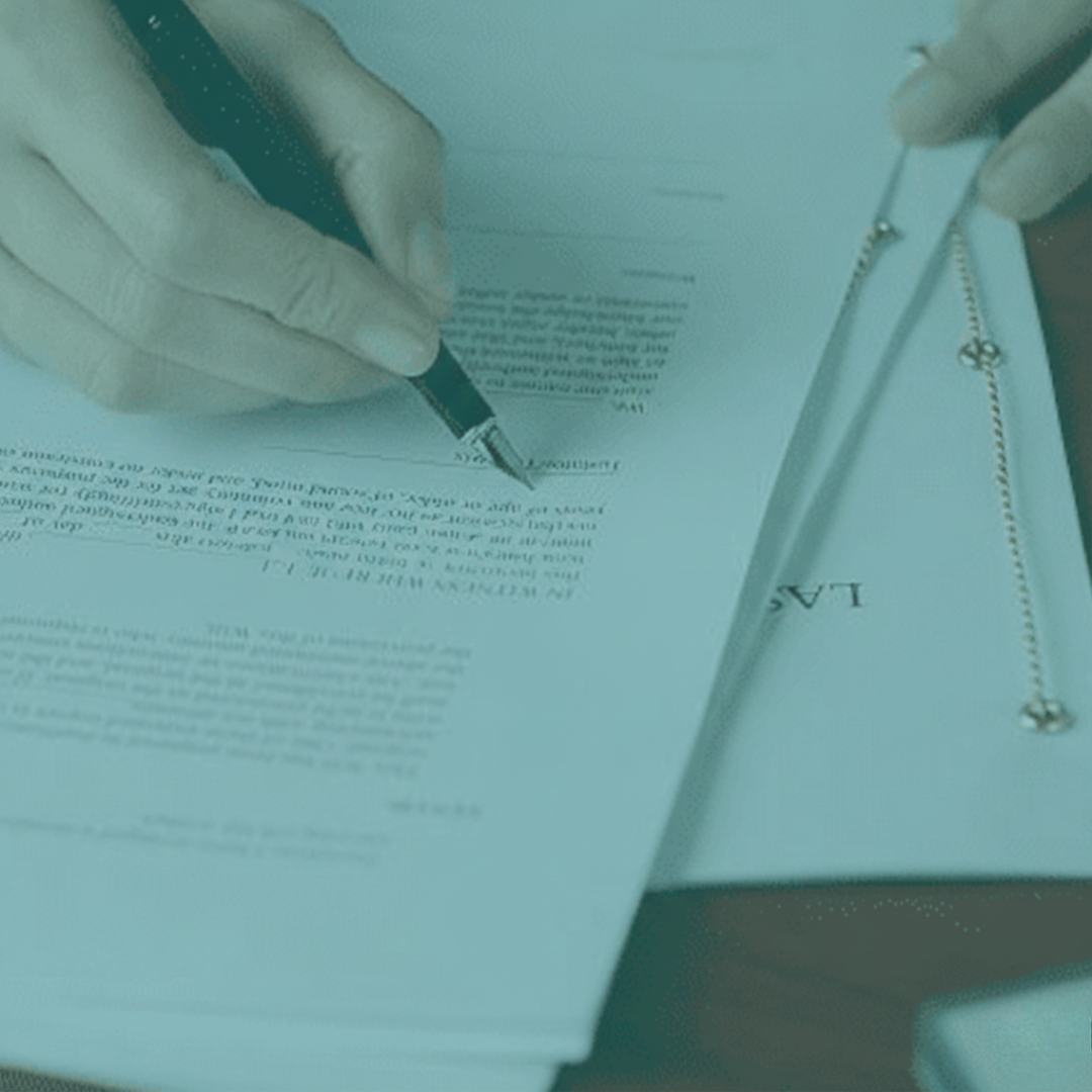 Signing a Perth Will and Estate Planning testamentary trust document with a pen, showcasing Clairs Keeley Lawyers expertise in Wills and Estates.